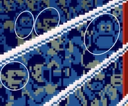 Donkey Kong, Mario, Luigi and Donkey Kong Jr. in the Punch-Out arcade game.