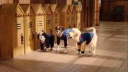 Spark, Corazon, and Whiz in front of their lockers in the hallway