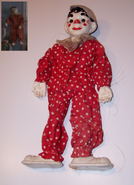 Clippo the Clown puppet that his design was based on