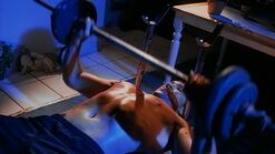 Joey working out shortly before his death
