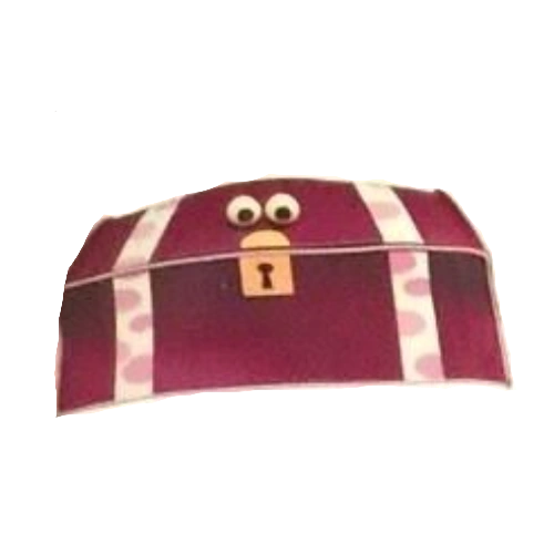 dress up chest blue's room Prussian Blue & Pink Ribbed