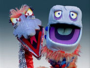 The Two-Headed Monster from Swazzle's Ricky Raccoon and the Recycling Ray