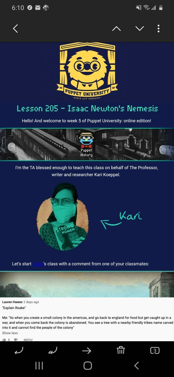 Lesson 205 Isaac Newton's Nemesis Puppet History Wiki Fandom
