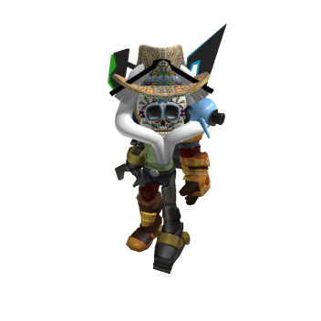 Roblox boy avatar in a snowy christmas scene