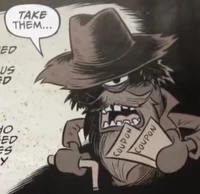 The one-eyed man that the Kraken encounters is of course Plankton. Hard to guess though.