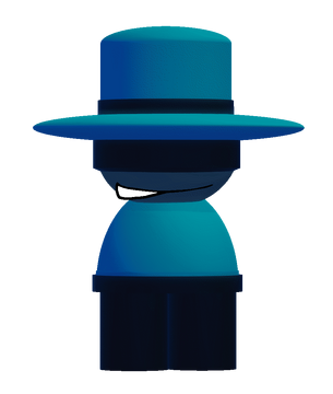 Blue Top Hat with White Band, Roblox Wiki