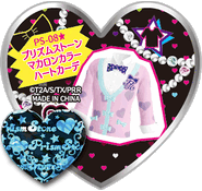 Prism Stone Macaroon Color Heart Cardigan