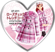 Rose Check Trench Coat