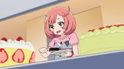Naru at a sweets buffet