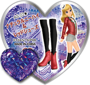 Natural Knee High & Red Shoes