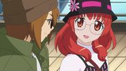 Aira and Shou on a date in the final episode of Aurora Dream.