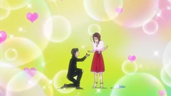 Jun proposes to Kyoko, who has trouble processing what is happening.