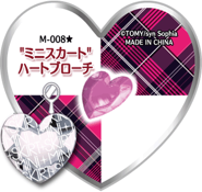 Miniskirt Heart Brooch