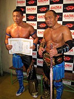 CIMA and Gamma as Open The Twin Gate Champions during thier WARRIORS-5 reign