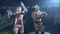 Tetsuya Naito and Yujiro as IWGP Tag Team Champions