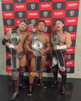 Eita, Kaito Ishida and H.Y.O as Open The Triangle Gate Champions