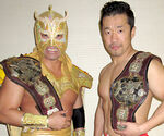 Ultimo Dragon and Yoshinobu Kanemaru