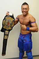 CIMA as 3 times Open The Dream Gate Champion during his Blood WARRIORS reign