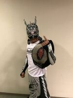 Dragon Kid as the Open The Brave Gate Champion