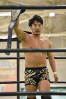 Daisuke Harada as GHC Junior Heavyweight Champion in his first reign as part of RATEL'S