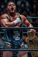 Cobb as the NJPW World Television Champion
