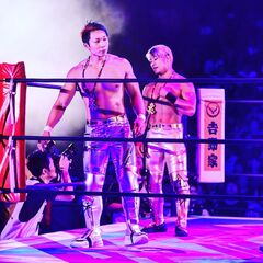 Roppongi 3K (Sho and Yoh) finalists of the Super Jr. Tag League.