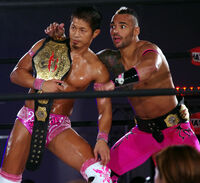 Ricochet with Naruki Doi as Open the Twin Gate Champions