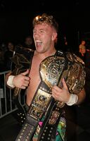 Ospreay as the Warrior Wrestling Champion