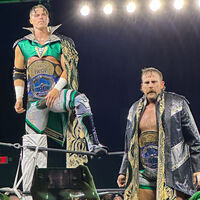 Aussie Open as the IWGP and Strong Openweight Tag Team Champions