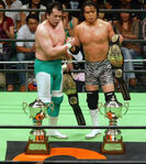 Mitsuharu Misawa and Yoshinari Ogawa