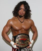 YAMATO as the Open The Freedom Gate Champion during his KAMIKAZE USA time