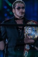 SANADA as the IWGP United States Heavyweight Champion