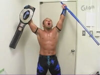 Gamma as Open The Gamma Gate Champion during his Muscle Outlaw'z reign