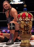 EVIL as the winner of the 2020 New Japan Cup