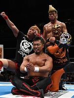 L.I.J. after being joined by Shingo Takagi (EVIL is still a member of he stable)