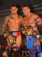 CIMA and Ricochet as the Open The United Gate Champions