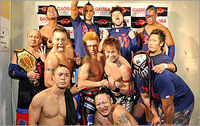 Blood WARRIORS after adding Cyber Kong, Kzy, BxB Hulk and Akira Tozawa.