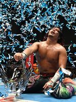 Hiromu Takahashi as the winner of the 2018 Best of the Super Juniors