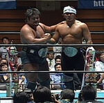 Hiroshi Tanahashi and Yutaka Yoshie