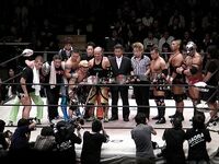 WARRIORS (CIMA, Gamma and Genki Horiguchi) vs. KAMIKAZE (KAGETORA, Shingo Takagi and Cyber Kong) - October 13, 2010