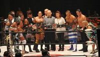 Dia.HEARTS (Kzy, Dragon Kid and Masaaki Mochizuki) vs. Jimmyz (Genki Horiguchi H.A.Gee.Mee!!, Jimmy Susumu and Ryo "Jimmy" Saito) vs CIMA, Don Fujii and Gamma - July 20, 2015