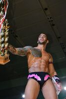 Ricochet as the winner of 2013 King of Gate