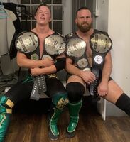 Aussie Open as the British and PWA Tag Team Champions