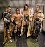 Naruki Doi, Kaito Ishida and Kota Minoura with Minorita