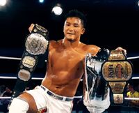 KUSHIDA as the winner of the 2017 Pro Wrestling World Cup