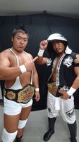 Ben-K as the Twin Gate Champion with Big R Shimizu