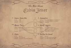 Cabin Fever/Gallery | PURPLE K!SS Wiki | Fandom