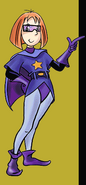 Rockett dressed as a superhero, from the Tricky Decision credits