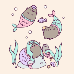 Mermaid deals pusheen cat