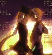 Rin and Len together in the Putin-P Part 2 album booklet